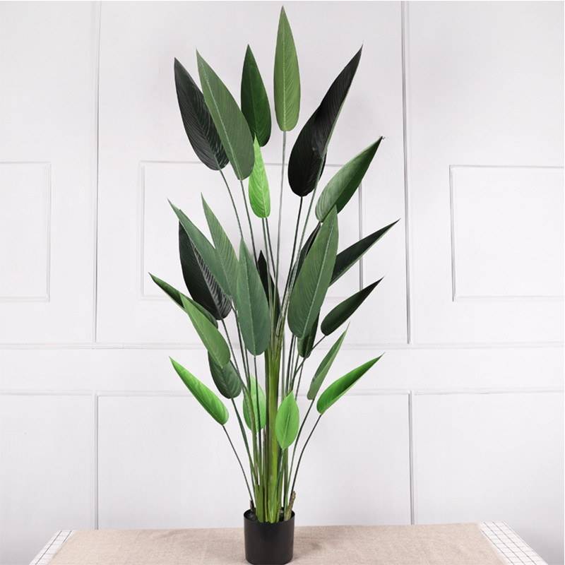 Reception Photo Proofs 6 ft Artificial Bird of Paradise Ground Spike for Office Reception ...
