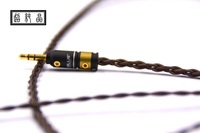 Câble d'écouteurs coaxial plaqué argent Hakugei 2.5/4.4 équilibré MMCX 0.78mm pour moniteur 846/iE80s 40pro/lecteur DVD