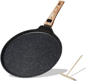 Poêle à crêpe pour enfants, ustensile à pizza de 11 pouces avec <span class=keywords><strong>manche</strong></span> <span class=keywords><strong>amovible</strong></span> - Product Image 1