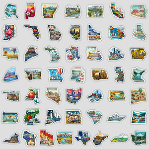 <span class=keywords><strong>Hot</strong></span> Sale Custom Logo Die Cut Laptop Decalques Moda Padrão Vinil Removível Adesivos Moda Item Promocional - Product Image 2