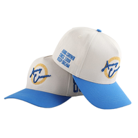 Gorra de Béisbol de 5 Paneles de Algodón Puro con Bloques de Color OEM, Logotipo Bordado, Hebilla Ajustable de Plástico, Gorra para el Sol con Logotipo Impreso
