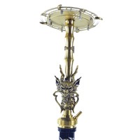 Ensemble de chicha de luxe de style arabe avec dragon, en acier inoxydable, grand modèle professionnel, pour salon, bar, boîte de nuit, vente en gros
