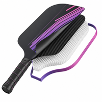 Raquette de pickleball en fibre de carbone brute Lingjun T700 Pro, 16 mm, bord dégradé, norme USAPA, raquette professionnelle, logo personnalisé OEM
