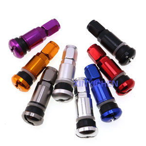 Jante universelle <span class=keywords><strong>Schrader</strong></span> TR525 <span class=keywords><strong>Valve</strong></span> en métal argenté Pneu <span class=keywords><strong>Tubeless</strong></span> à pince pour pièces automobiles - Product Image 1