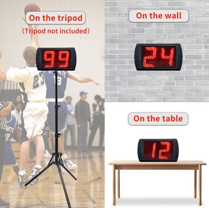 Timer Elettronico LED da 5 Pollici per Campo da Basket Semi-Esterno, Conto alla Rovescia 0-99, Display Digitale per Allenamento 24 Secondi - Product Image 5