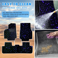 Alfombrillas Universales para Automóvil con Luces LED, Modelo Popular, Personalizadas, al por Mayor, para Toyota, Honda, Alfombrillas Decorativas para el Interior del Automóvil, Alfombrillas con Diseño de Cielo Estrellado