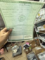 Certificado de Alta Calidad con Marca de Agua, Certificado con Microtexto, Certificado Invisible UV, Certificado UV para Sondas