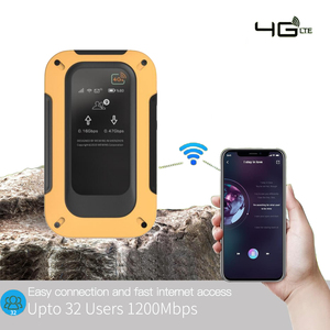 Modem 4G LTE CAT6 300Mbps con SIM & eSIM, Hotspot Wi-Fi Portatile, Router Tascabile Wifi6 1200Mbps, Banda Larga Mobile Wireless con 4000mAh - Product Image 4