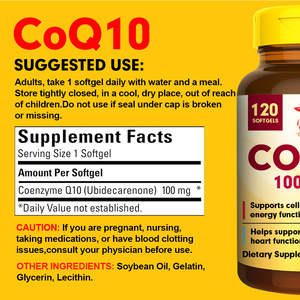 Gélules de CoQ10 personnalisées en usine avec coenzyme pour stimuler la santé cardiaque, soutenir la fonction énergétique cellulaire, capsules molles sans gluten - Product Image 5