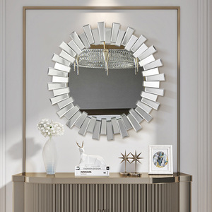 <span class=keywords><strong>2022</strong></span> nouvelle lumière luxe Style européen américain grand miroir <span class=keywords><strong>de</strong></span> <span class=keywords><strong>salle</strong></span> <span class=keywords><strong>de</strong></span> <span class=keywords><strong>bain</strong></span> suspendu Art moderne verre épissure décoratif décor à la maison - Product Image 2