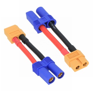 Câble adaptateur Amass XT60 vers EC5 12AWG 100mm Mâle Femelle pour chargeur de batterie LiPo RC Pièces DIY - Product Image 3