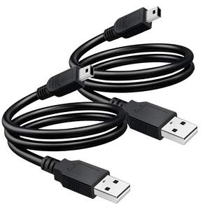 Cable de cargador de transferencia de alta velocidad corto de 30CM, Mini Cable DE DATOS DE 5 pines macho <span class=keywords><strong>para</strong></span> GPS/cámara de salpicadero/cámara DSLR/micrófono/reproductor de MP3/tableta - Product Image 1