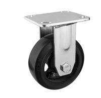 Roue pivotante robuste en caoutchouc de 4, 5, 6, 8 pouces avec plaque supérieure pour chariot industriel