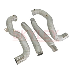 Para mercedes-benz Amg Gt63 <span class=keywords><strong>Gt63s</strong></span> 4,0 T 2019-2025 Ss304 tubo de bajada recta de escape con escudo térmico - Product Image 6