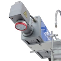 Imprimante de codes à date au laser 30 watts, machine de marquage au laser CO2, mini-machines pour code QR sur bouteille d'eau en plastique IPS-LC30 F MG avec CE