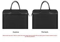 Maletín de Negocios para Hombre, de Tela Oxford, Impermeable, para Portátil y Documentos, con Doble Cremallera, Personalizable con Logotipo