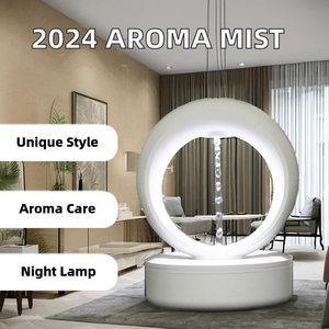 耐重力性デザイン超音波ミスト,モダンな家庭用ガジェット浮水水滴加湿器静かな寝室ナイトライト - Product Image 3