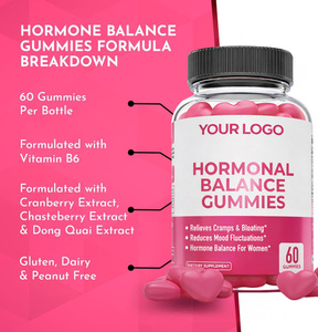 Gomitas Veganas Orgánicas Certificadas Halal para el Apoyo Hormonal Natural en Mujeres y Adultas, Calma Emocional, Equilibrio Hormonal, Extracto de Arándano - Product Image 5