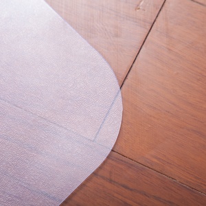 Tapis de bureau durable avec rebord, protection pour sols en bois dur, tapis de chaise transparent en PVC de haute qualité - Product Image 5