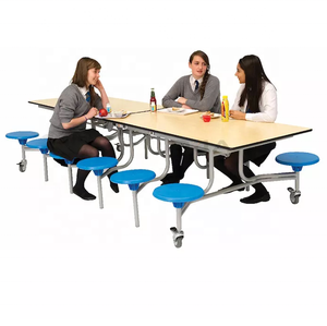 <span class=keywords><strong>Tables</strong></span> <span class=keywords><strong>de</strong></span> cantine multi-places à bas prix en gros avec siège <span class=keywords><strong>de</strong></span> tabouret personnalisé - Product Image 2