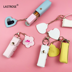 Vacío Brillo de labios Lápiz labial Titular Llavero Paquete Flor Forma Espejo Llavero Bolsa - Product Image 1