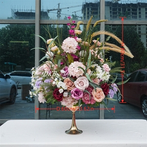DKB Wholesale Price Artificial Silk Flower Ball Floral Arrangement Table Centerpieces for Wedding Event Decoration - Product Image 2