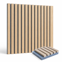 Panel Acústico de Madera de Fresno con Acabado de Color Personalizado, Panel de Listones de Madera con Fieltro PET, Diseño de Listones Personalizado, OEM ODM para Sala de Espera de Clínica Pediátrica