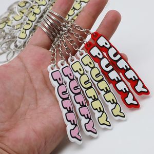 Porte-clés en PVC souple personnalisé, écologique, tendance, avec lettres, pour cadeaux promotionnels et souvenirs, vente en gros - Product Image 1