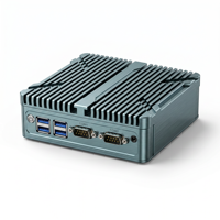 Mini PC Yantronic pas cher, prend en charge les processeurs N2840 et J1900, 2 ports LAN, 2 ports série, boîtier sans ventilateur 6*USB 12V, en stock
