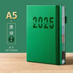 Nouvel Arrivage 2025 – Carnet Agenda A5 Rigide avec Calendrier, Design Portable, Planificateur Quotidien, Reliure Cousue - Product Image 2