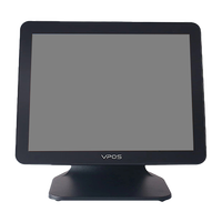 Terminal de paiement tactile Vpos T15 Windows - 15,6 pouces - Équipement de gestion pour restaurants et commerces de détail - Processeur I3/I5 - 4G/8G/16G de RAM - Garantie de 3 ans