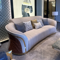 Canapé de salon moderne, simple et luxueux Combinaison avancée d'arc-Meubles de maison élégants et simples