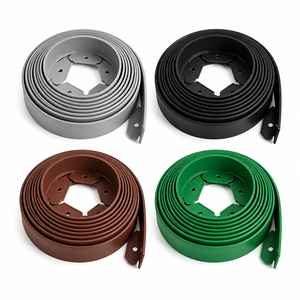 Bordure de jardin flexible en plastique HDPE Sunsbuild, clôture de pelouse verte, montage facile pour les parterres de fleurs et les allées - Product Image 3