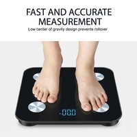Balance numérique connectée 2026 TS-BF8072 avec application intelligente, capacité 180 kg, capteur pour usage domestique, revêtement ITO 30x30 cm