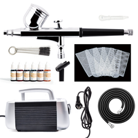 Airbrush-Set aus umweltfreundlichem Kunststoff, quadratisch, verstellbar, 25W, 18L/min, für Kuchendekoration, hohe Luftleistung, präzises Sprühen, einfach zu bedienen