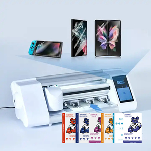 Tùy chỉnh hoàn toàn tự động điện thoại di động cắt TPU Hydrogel bảo vệ màn hình phim da Sticker cắt máy vẽ - Product Image 1