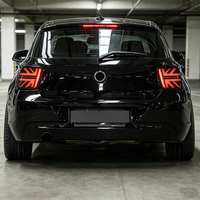 Conjunto de Luces Traseras LED KGKB para BMW Serie 1 F20 2012-2014, Diseño Union Jack, Señal de Giro Secuencial LED, Encendido Dinámico, Conexión Plug & Play