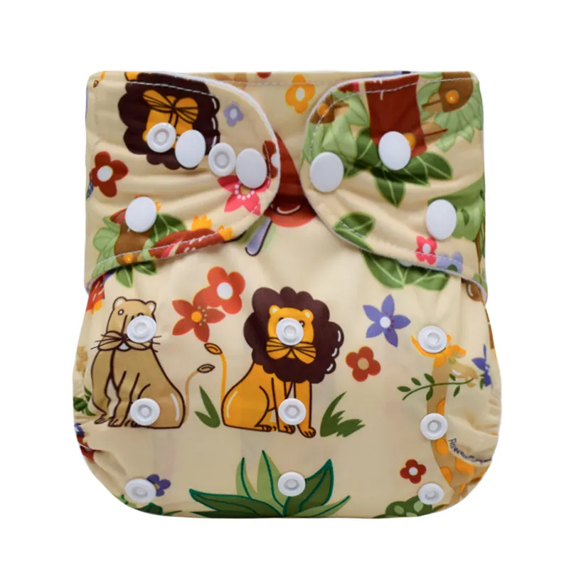 Mumsbest Cloth Diaper Fabric One Pieces Diaper and One Piece Microfiber Insert As a Set Eco-Friendly