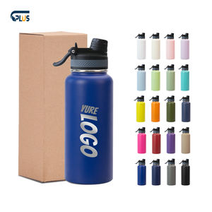 زجاجة ماء شرب <span class=keywords><strong>32</strong></span> أونصة ترمس فراغي بارد ساخن زجاجة رياضية من الفولاذ المقاوم للصدأ شعار مخصص مع غطاء - Product Image 1