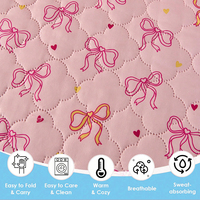 Couvre-lits HONI pour lit, couvre-lits roses, couvre-lits doux, couvre-lits légers d'été, couvre-lits modernes, couvre-lits à motifs de pièces de monnaie pour toutes les saisons