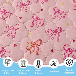 Parure de lit rose tendance Coquette avec motif nœud et cœur léopard, housse de <span class=keywords><strong>couette</strong></span> matelassée et draps doux brossés 80 g/m² - Product Image 5