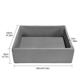 Extra Large Square Foam <b>Ball</b> <b>Pit</b> <b>for</b> Toddler with Removable Cover, Indoor Memory Sponge <b>Ball</b> Playpen Without <b>Balls</b> - Product Image 3