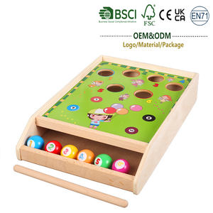 Juguetes Montessori, Juguete <span class=keywords><strong>de</strong></span> Billar <span class=keywords><strong>de</strong></span> Madera, Divertido Juego <span class=keywords><strong>de</strong></span> Mesa, Entrenamiento <span class=keywords><strong>de</strong></span> Concentración para el Desarrollo Cognitivo del Niño y el Adulto - Product Image 1