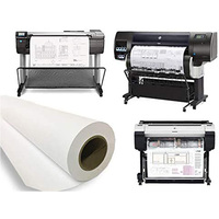 Rollo de Papel para Ploter CAD de 20 lb, 80 g/m², para Diseño Arquitectónico y Dibujo de Ingeniería, 914 mm x 50 m