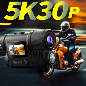 Marke VIRAN V12 Neue <span class=keywords><strong>2025</strong></span> Premium 4K Sport Action Kamera 145 Grad Wasserdichte IP67 Helm Action Kamera für Motorrad - Product Image 2