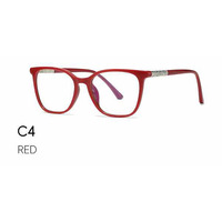 Haoya TM1073 Montura Óptica TR90 para Mujer, Protección Anti-Luz Azul, Diseño Moderno para Uso en Computadora, Patillas de Acetato