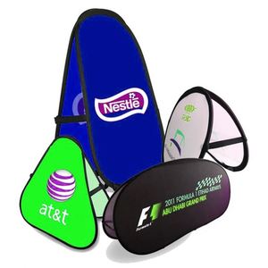 Foldable Pop-Up A-Frame Outdoor <b>Banner</b> Stand for Promotions, Sports Games and Exhibitions - Product Image 1