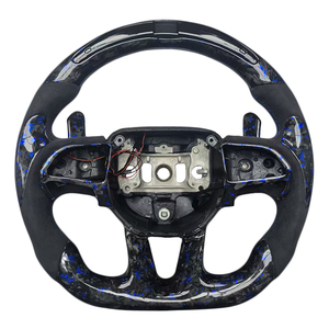 Últimos Productos: Volante Deportivo con Palanca de Cambios LED, Fibra de Carbono Forjada y Alcántara para Dodge Challenger SRT - Product Image 1