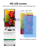 Restaurant 24 "32" commande écran tactile Pos système auto-paiement Machine libre-Service commande kiosque de paiement