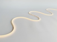 Mini néon LED flexible DC24V 5x5.5mm, éclairage de meuble ultra-plat, étanche IP65, type dôme, diffuseur LED en silicone, cordon pliable verticalement